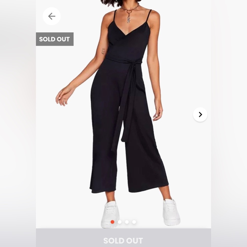 Nasty gal black tie romper